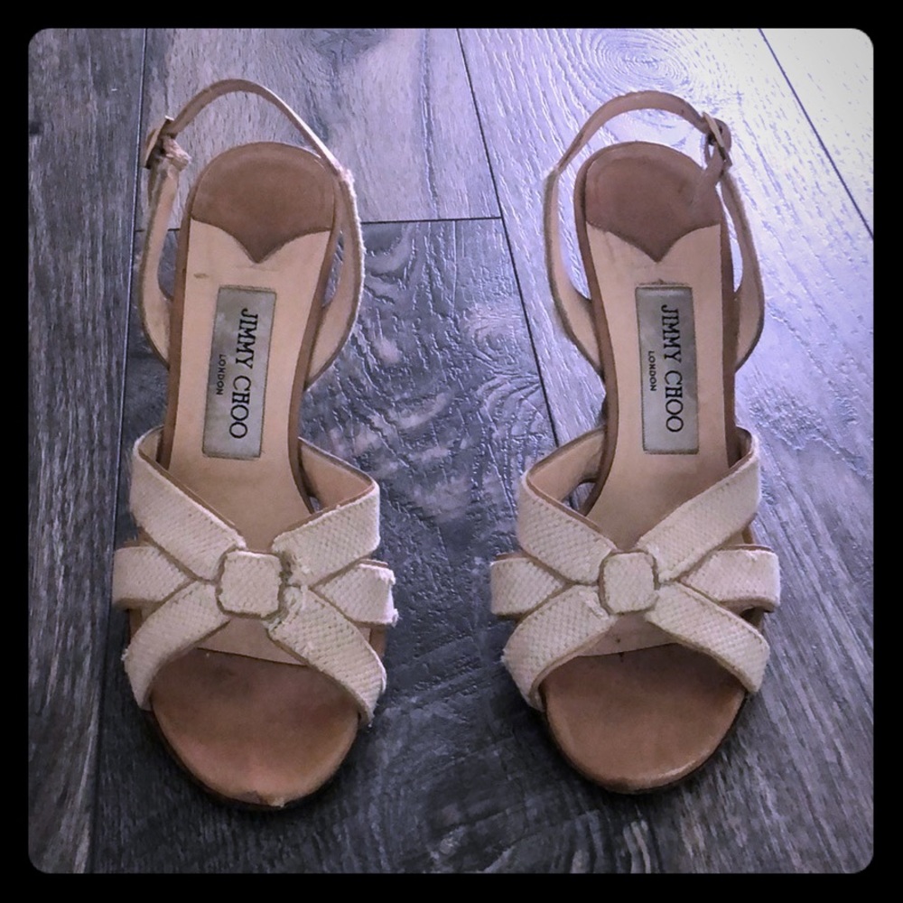 Vintage Jimmy Choo Sandals with Low Heel